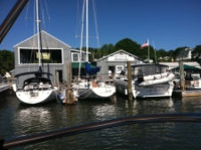 Just a couple of blocks from the US1 bridge, the convenience of Downtown Mystic Marina is worth the long motor up river.
