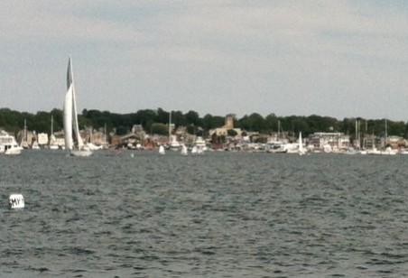 Kids at sailing camp, tourists on a classic 12-meter, lobstermen with the day's catch, all of Newport seems underway.